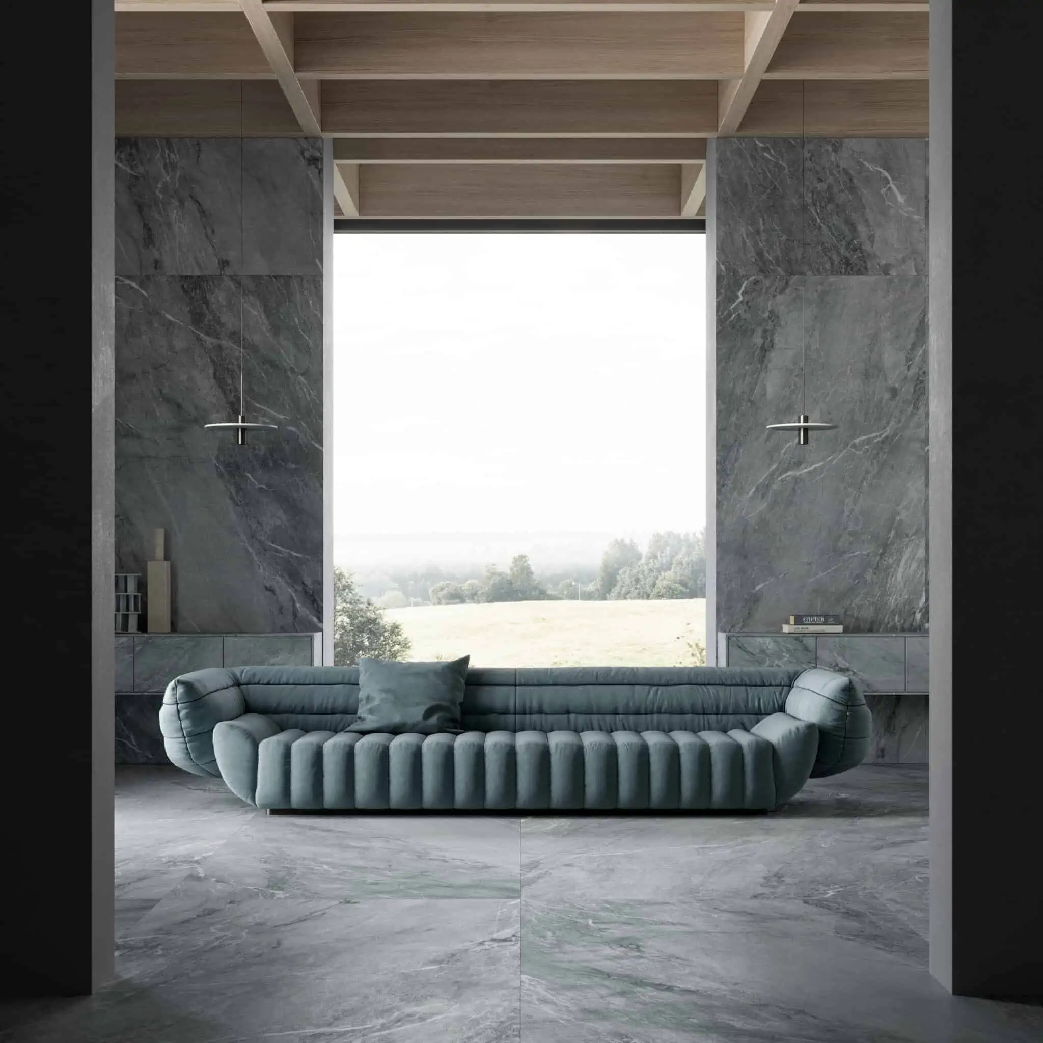 Grey de Savoie Porcelain Slab