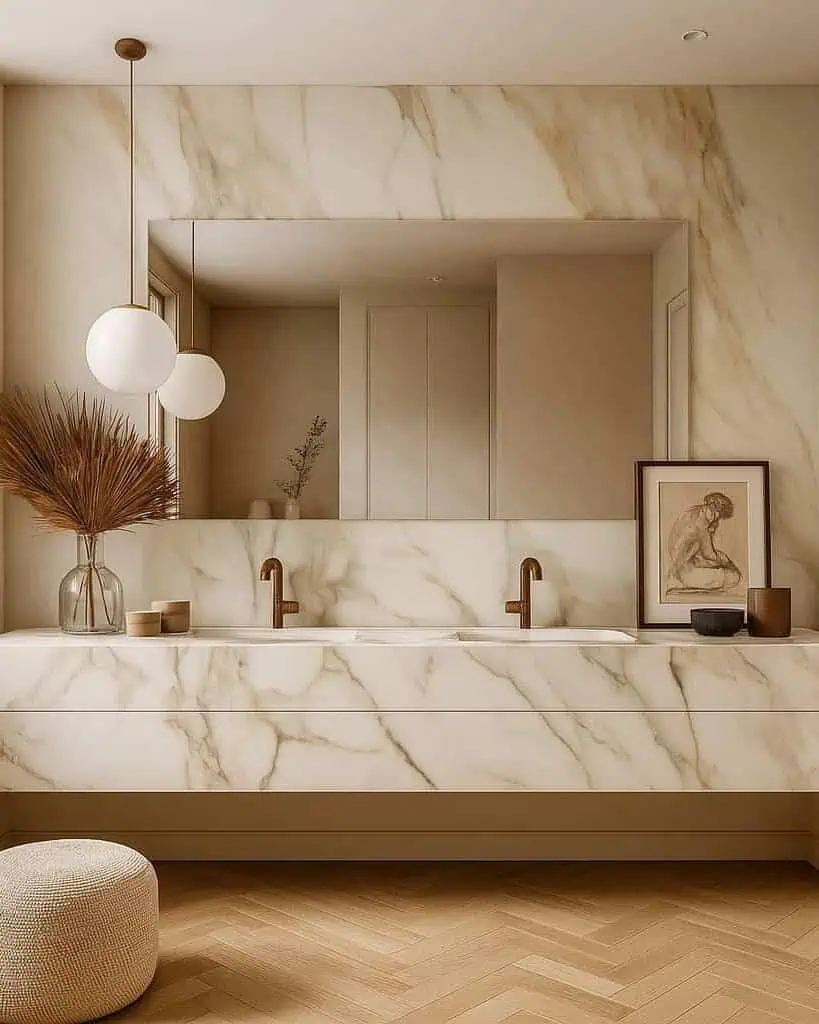 Lux Calacatta Manhattan Porcelain Bathroom Vanity
