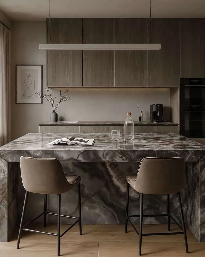 Onyx Black Porcelain Kitchen Benchtop