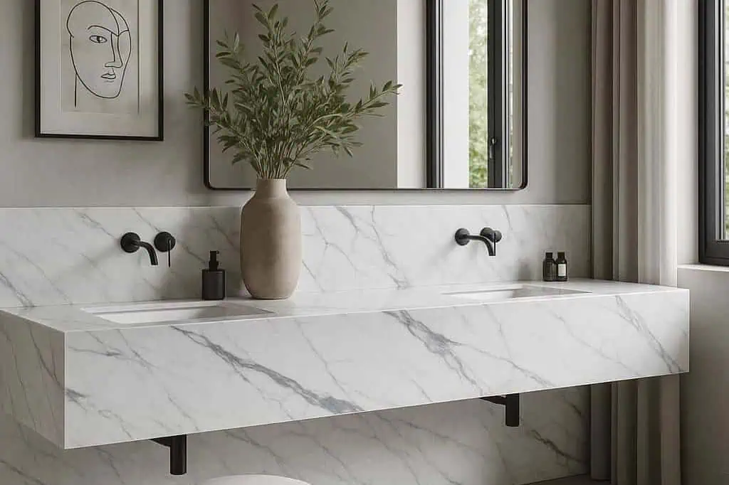 Statuario Classico Porcelain Bathroom Vanity